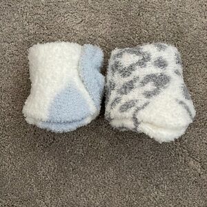 2 pairs of Love @ First Sight Fuzzy Slipper Socks NWOT